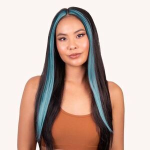 INH Hair - Aqua Blue - Clip-in Hair Extensions / Halloween / Costume / Anime